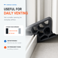 🥳🚪 Biztonsági ajtóütköző sínekhez – Védi az erkélyajtókat és csúszóablakokat az ütközésektől otthon