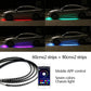 Autó alvázához rögzíthető, rugalmas, vízálló RGB LED szalagvilágítás (2 db)