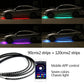 Autó alvázához rögzíthető, rugalmas, vízálló RGB LED szalagvilágítás (2 db)
