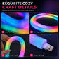 🌈 Neon-Lichtband in Marderfell-Optik mit 360°-Rundumbeleuchtung ✨