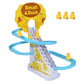 📢📢50% OFF !! ⏰ Little Duck Climbing Stair Toy – Musical Lights, Automatic Climbing & Endless Toddler Fun 🦆🎵