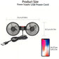 🌞🌬️ Kétfejű USB Autós Ülés Ventilátor, 3 Sebesség, 360°-ban Forgatható 🚘❄️