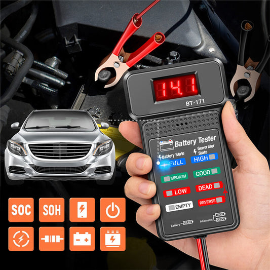 🔋🚗Többfunkciós Autós 12V Akkumulátor Tesztelő
