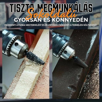 🔧 Simítsa és sorjátlanítsa a lágy fémeket – 5 darabos forgó acél reszelőkészlet🛠️