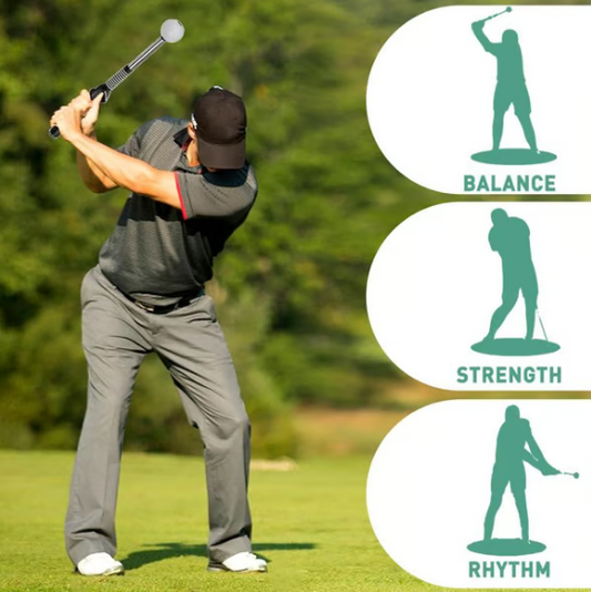 🔥Teleszkópos ütő, behúzható golf swing edzőeszköz