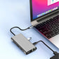 10 az 1-ben USB-C hub adapter 4K HDMI-vel