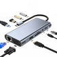 10 az 1-ben USB-C hub adapter 4K HDMI-vel