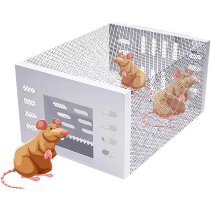 🐀 Extra nagy kapacitású, fenntartható egércsapda – ha egyszer belekerül, nincs menekvés