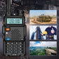 UV-5R Ham Radio Long Range UV5R kétirányú rádió, két sávos walkie-talkie