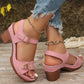 👡 Nyári női Chunky Magassarkú szandálok
