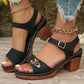 👡 Nyári női Chunky Magassarkú szandálok