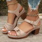 👡 Nyári női Chunky Magassarkú szandálok