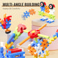 Kreatív építőelem-készlet, egymásba illeszkedő építőelemekkel