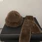 💖 Puha szőrös sapka + ingyenes hozzá illő sál🧣