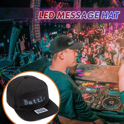 ✨ LED sapka személyre szabott üzenettel | Bluetooth alkalmazás | Szuper fényes | Vízálló! 🧢