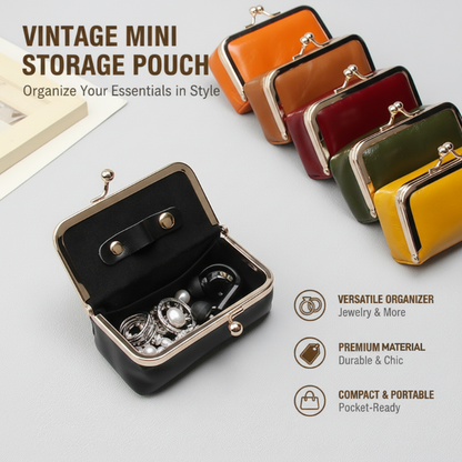 👑👜 Vintage ihletésű mini ékszerdoboz luxus kiegészítők tárolására 💎