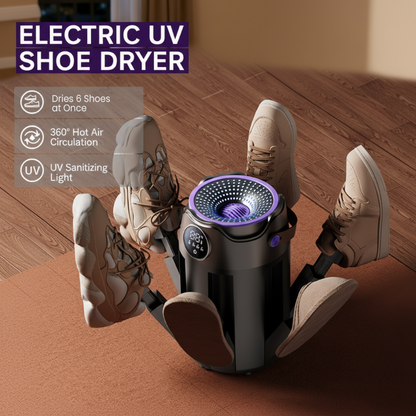 6 karos elektromos UV cipőszárító és fertőtlenítő