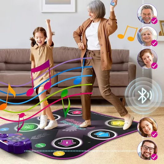 Világító elektronikus táncszőnyeg Bluetooth-kapcsolattal