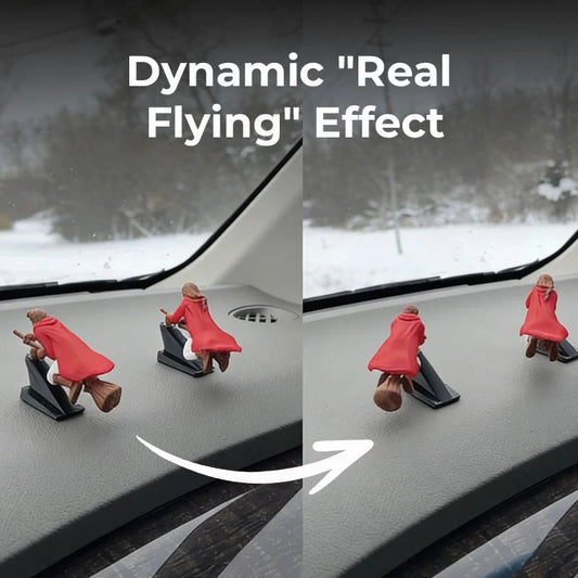 🧹Varázslatos seprűnyél autó műszerfal dísz