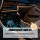 Univerzális kétportos autós FM Bluetooth adó