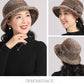 👒 Női vintage báránybőr sapka skót kockás mintával