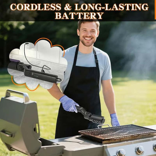 🔥✨Vezeték nélküli elektromos barbecue grill tisztító kefe🍖