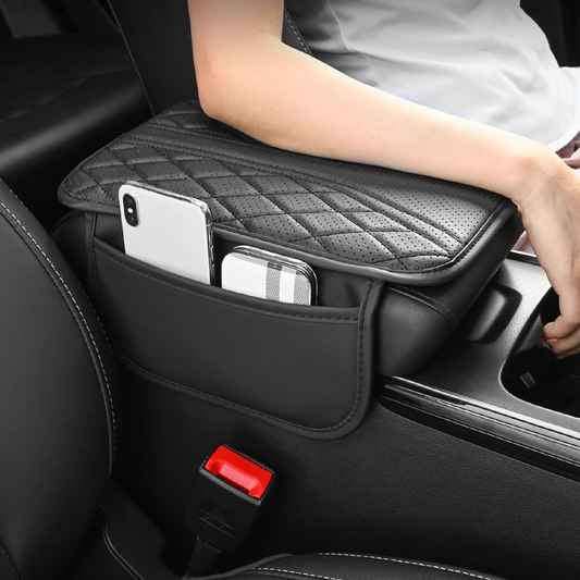 Autós kartámasz párna oldalsó tárolózsákokkal