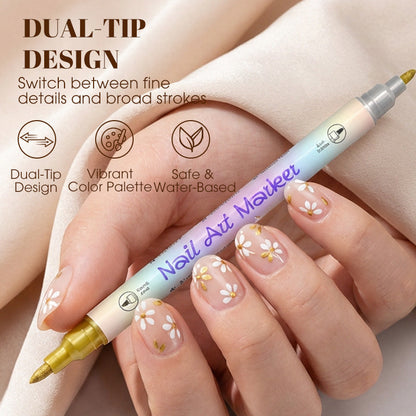 💅🎨 Szettben kapható körömrajzoló tollak – Egyszerű DIY manikűr és pedikűr otthonra 🛠️