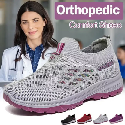 👟 Női ortopéd vászoncipő – ívelt talptámasszal, lélegző és párnázott