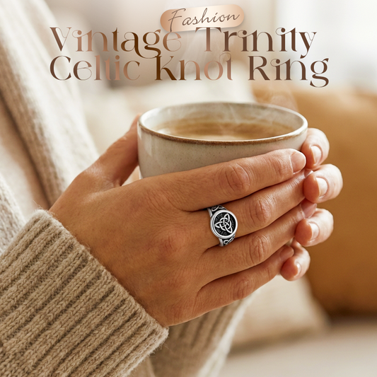 💍Retro Trinity kelta csomós gyűrű
