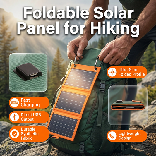 ☀️ Hordozható napelem USB-töltővel – Összecsukható, időjárásálló, ideális kempingezéshez és szabadtéri kalandokhoz 🏕️