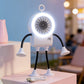 🌬️Rugalmas robot asztali ventilátor LED-es világítással