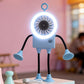 🌬️Rugalmas robot asztali ventilátor LED-es világítással