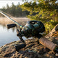 Fejlett baitcasting orsó fékriasztóval és precíziós fékekkel