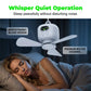 💖 Újratölthető mennyezeti ventilátor LED-es lámpákkal – Hűvös és világos bárhol ✨