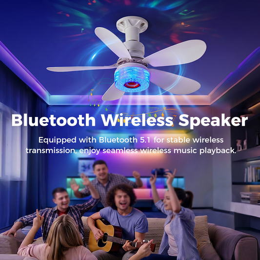 ✨ 3 az 1-ben mennyezeti ventilátor világítással és Bluetooth-szal – RGB, csendes, okos 💡