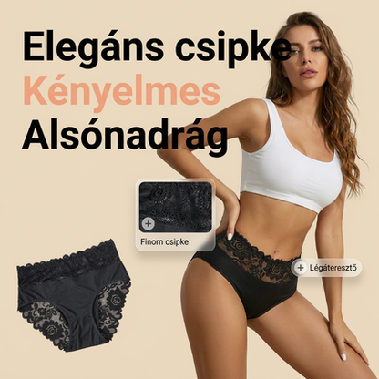 💕Női puha, lélegző csipkés bugyi