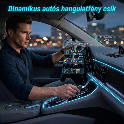 LED Autós Hangulatvilágítás Szalag