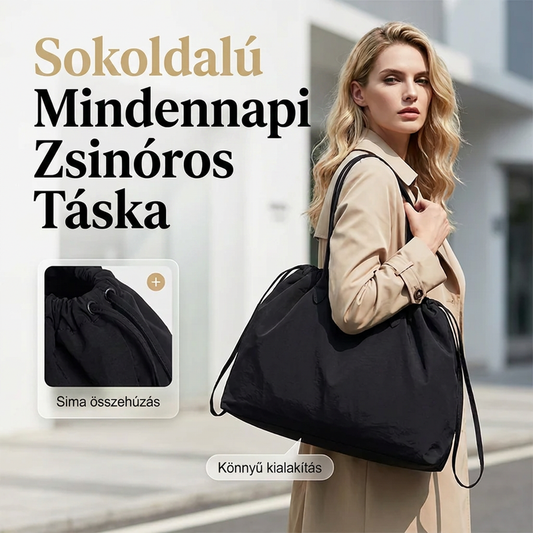👜☁️ Stílusos, minimalista válltáska – Kényelmes nylon zsinórfüllel, tökéletes mindennapi kiegészítő ✨
