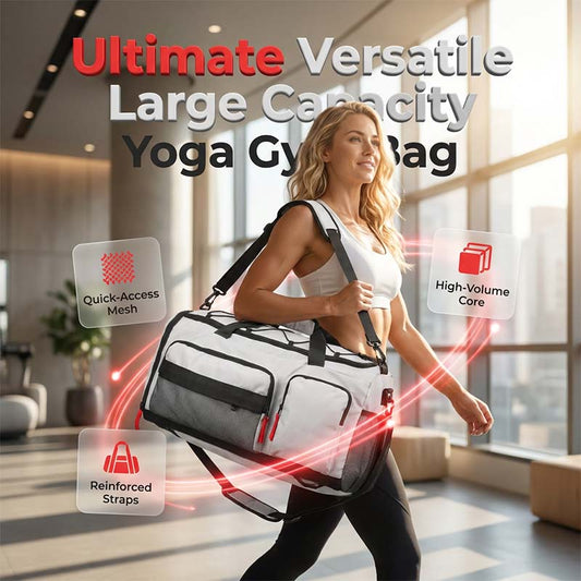 🎒 Könnyű és tágas fitnesztáska – vízlepergető, több rekeszes edzőtáska ✨