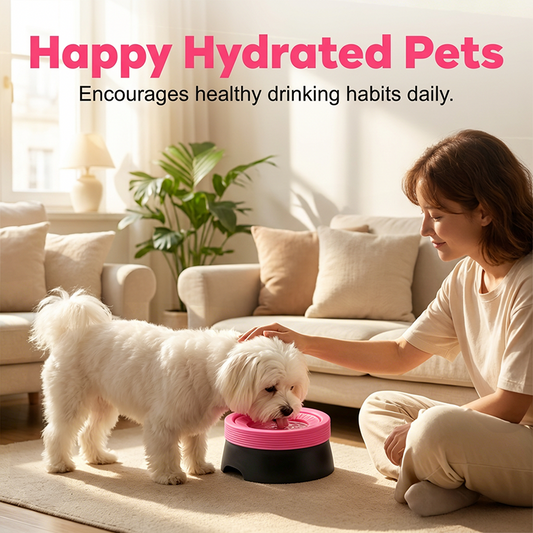 No-Spill Floating Pet Water Bowl