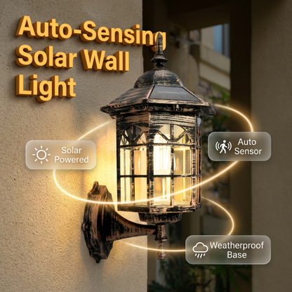☀️ Outdoor Solar Wall Light with Motion Sensor – Easy, Safe & No Wiring Needed 🏡💡