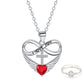 ✨Infinity Heart kereszt nyaklánc szárnyas medállal
