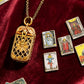 Vintage tarot-medálos nyaklánc