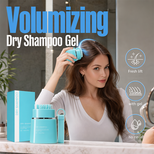 🧴 Öblítés nélküli száraz sampon gél beépített fésűvel – Friss haj 2 perc alatt, víz nélkül!  💁‍♀️