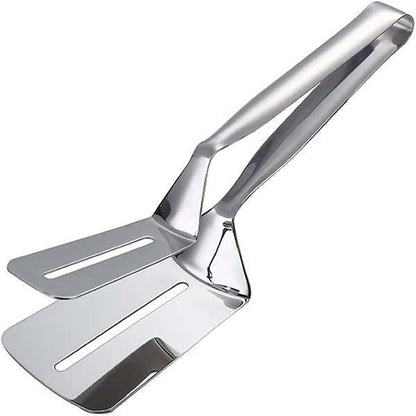 🍳 Rozsdamentes acél konyhai fogó spatulával