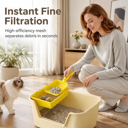 Space-Saving Hanging Cat Litter Sifter