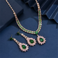 Zircon Jewelry Set Necklace & Drop Earrings for Women