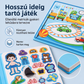 Mágneses csendes könyv gyerekeknek, összehajtható puzzle jelenet, korai fejlesztő játék fiúknak és lányoknak