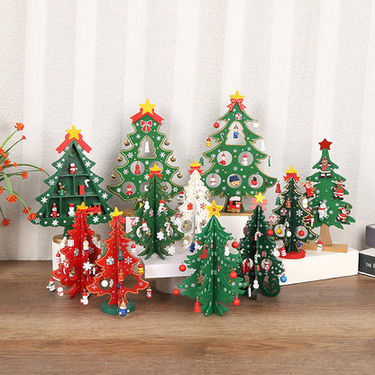 🎄 DIY Wooden Christmas Tree Ornament Set – Build, Decorate & Play! ✨